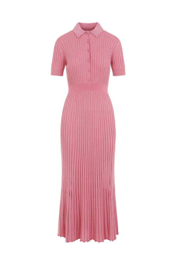 Amor Silk and Cashmere Midi Dress