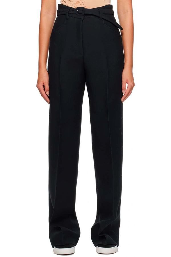 Norman High-Rise Wide-Leg Trousers