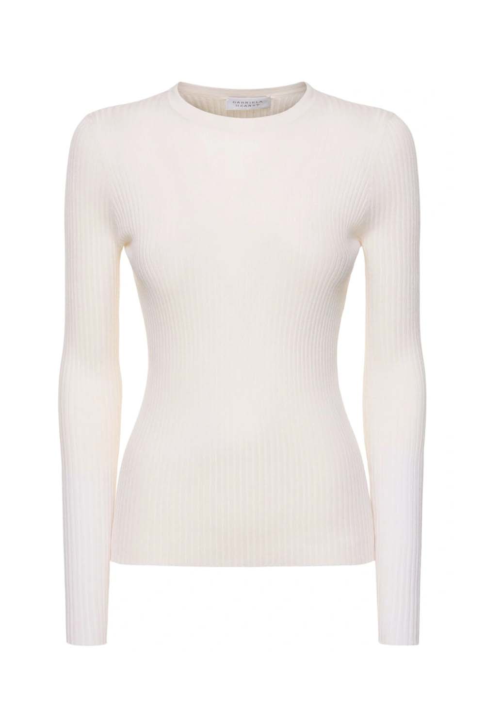 「GABRIELA HEARST」カシミヤセーター Costa Knit Turtleneck in Black Cashmere Silk – Gabriela Hearst