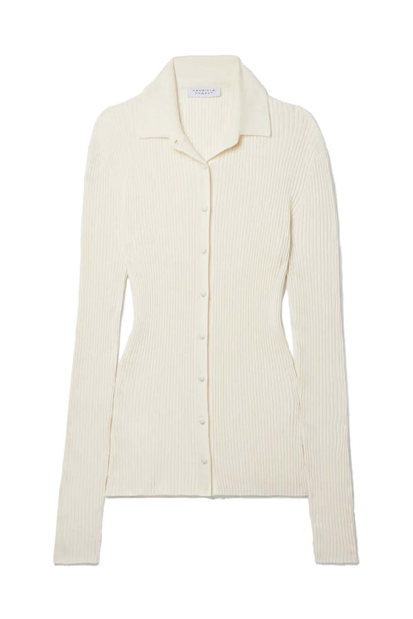 Onora Ribbed Cashmere and Silk-Blend Cardigan