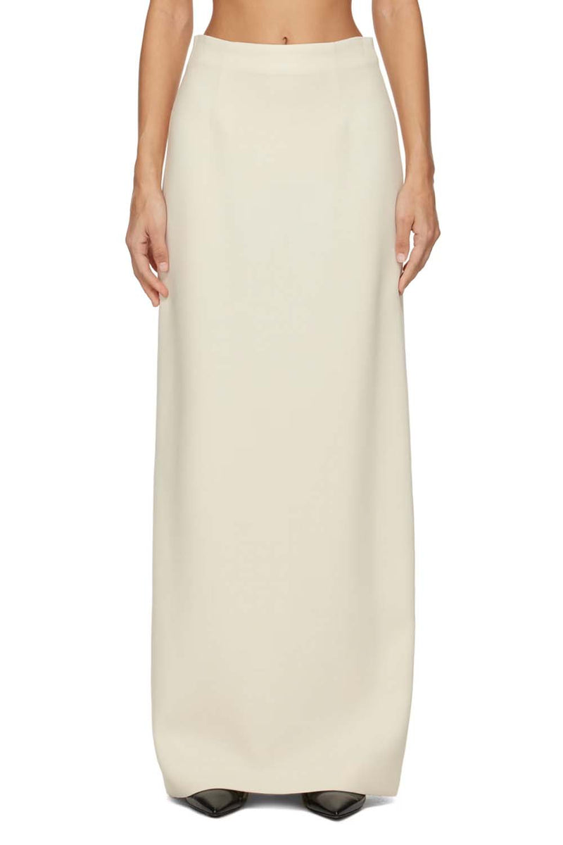 Robbia Double Face Crepe Maxi Skirt