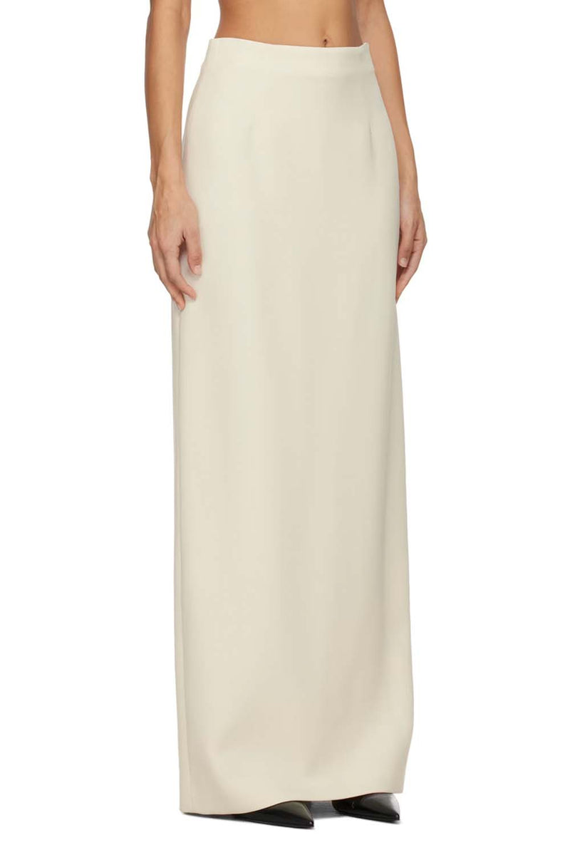 Robbia Double Face Crepe Maxi Skirt