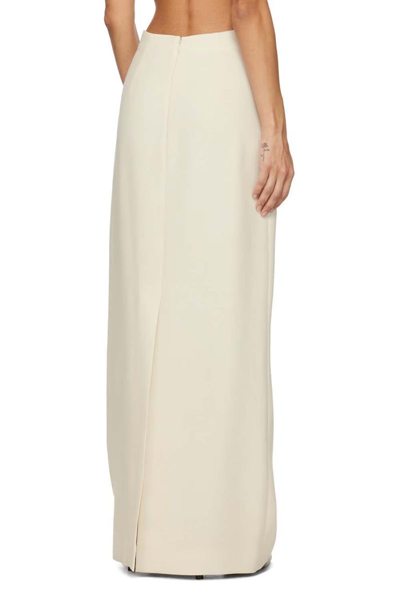 Robbia Double Face Crepe Maxi Skirt