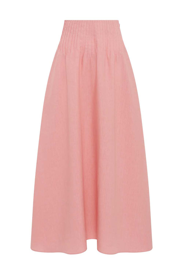 Penelope Linen Midi Skirt