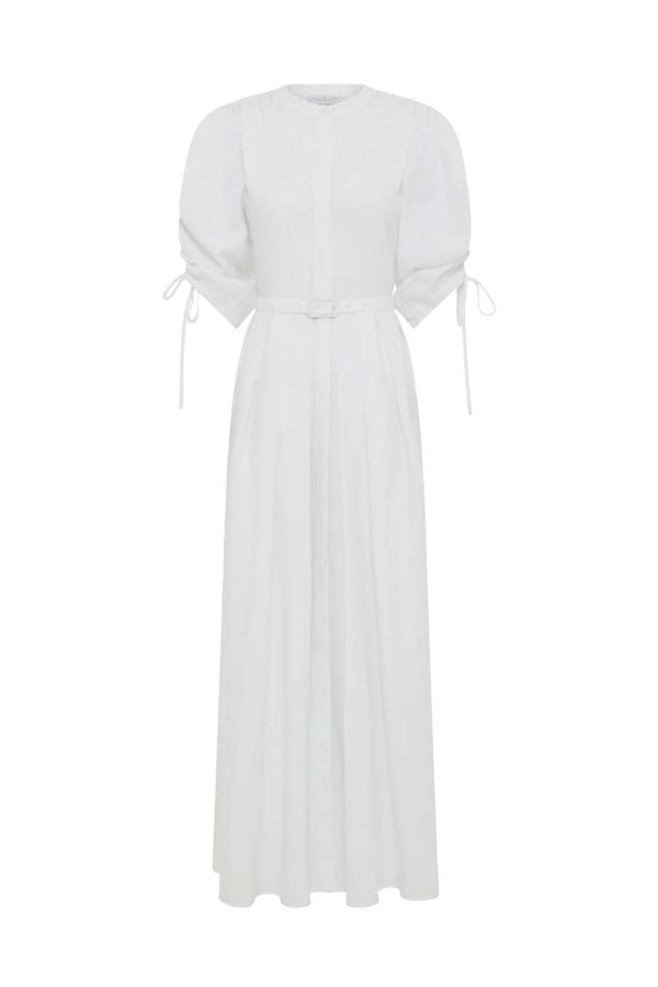 Linnea Aloe Linen Maxi Dress