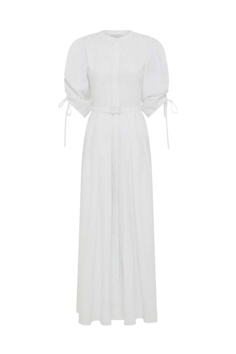 Linnea Aloe Linen Maxi Dress