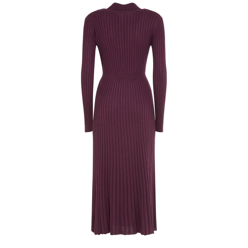 Ardor Ribbed Cashmere and Silk-Blend Midi Dress