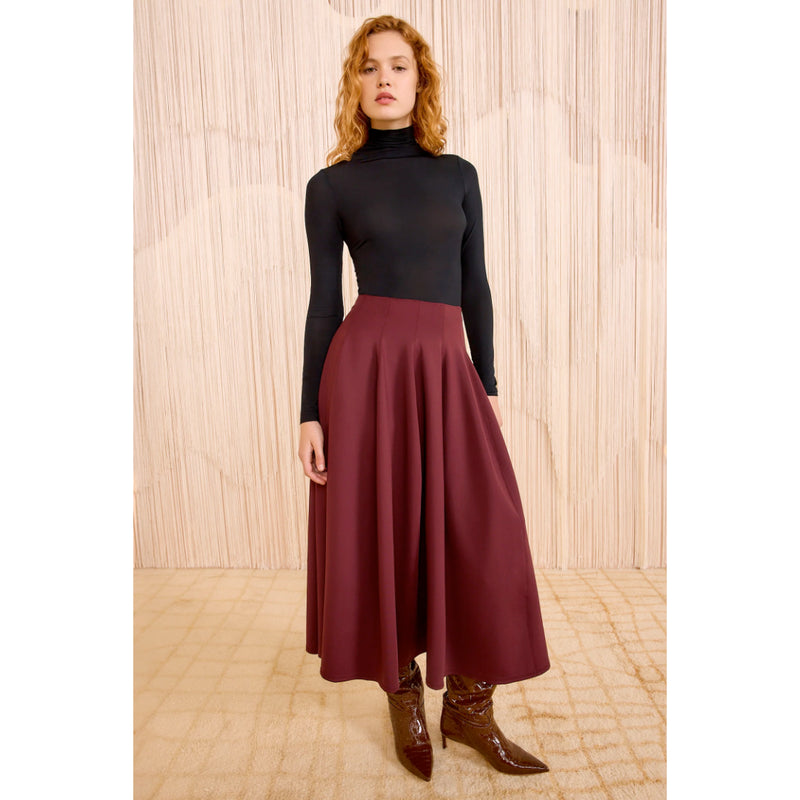 Rea High Waist Midi Skirt