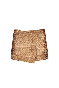 Re-Emerged Jacquard Mini Skirt