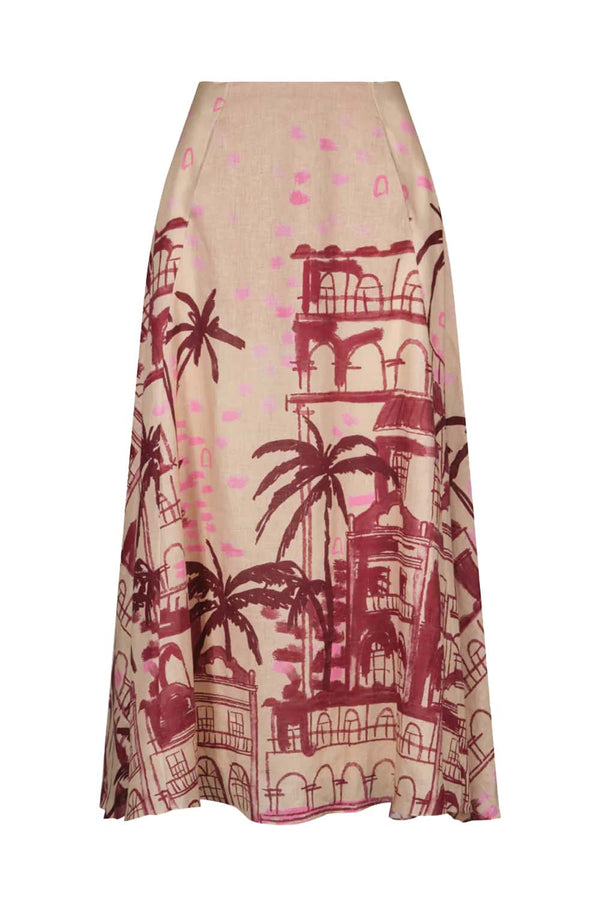 Steps of Joy Linen Skirt