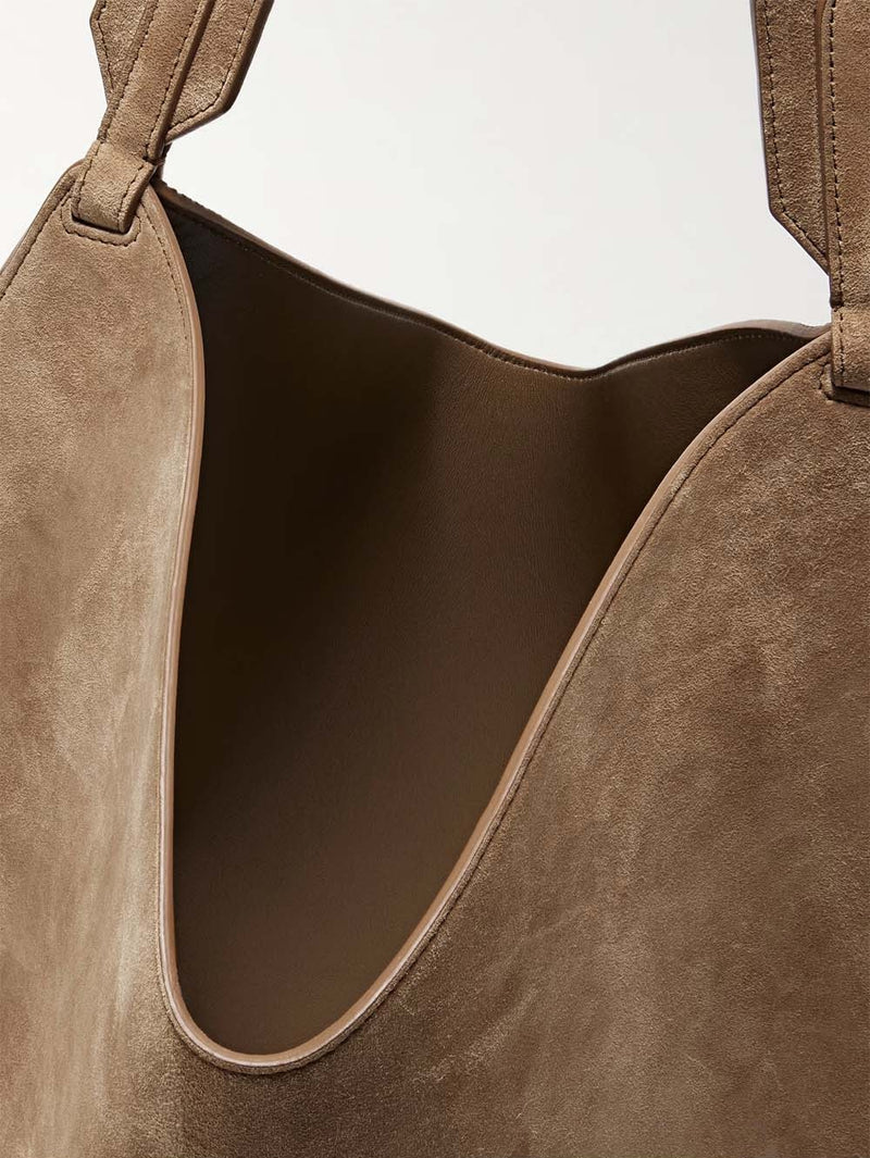 Small Suede Lotus Tote