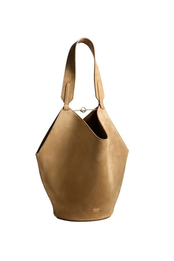 Small Suede Lotus Tote