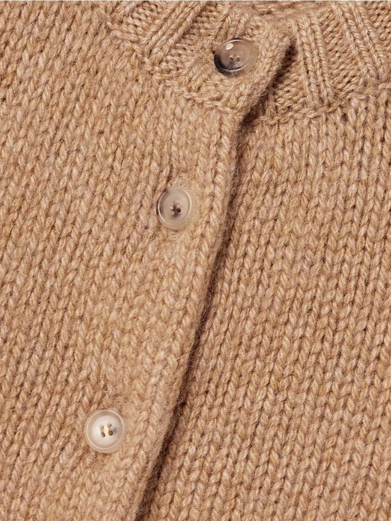 Nora Cropped Cashmere-blend Cardigan