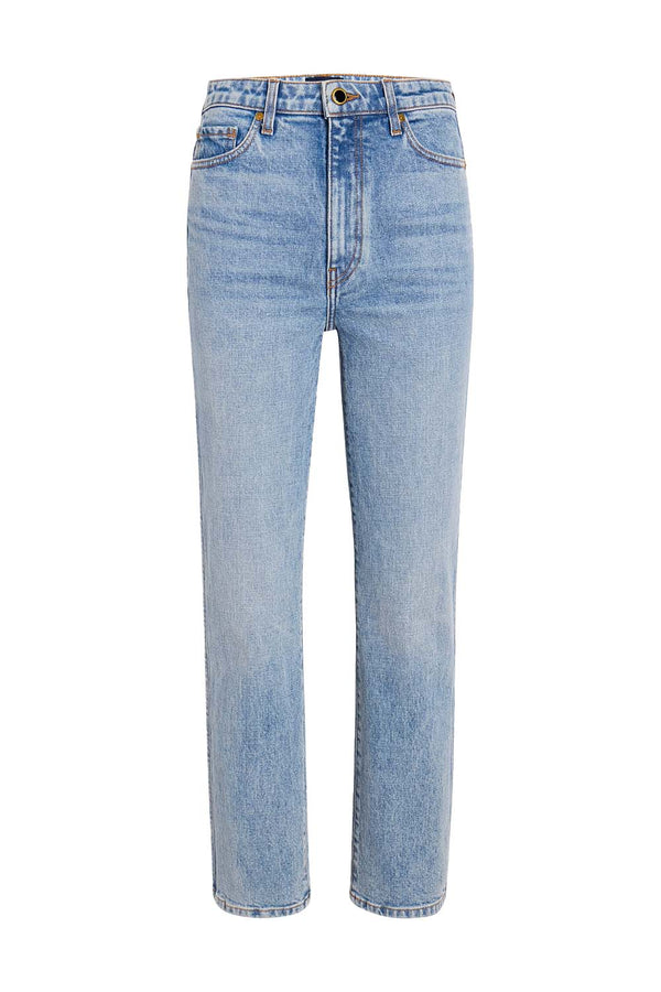 Abigail Stretch Cropped High-rise Straight-leg Jeans
