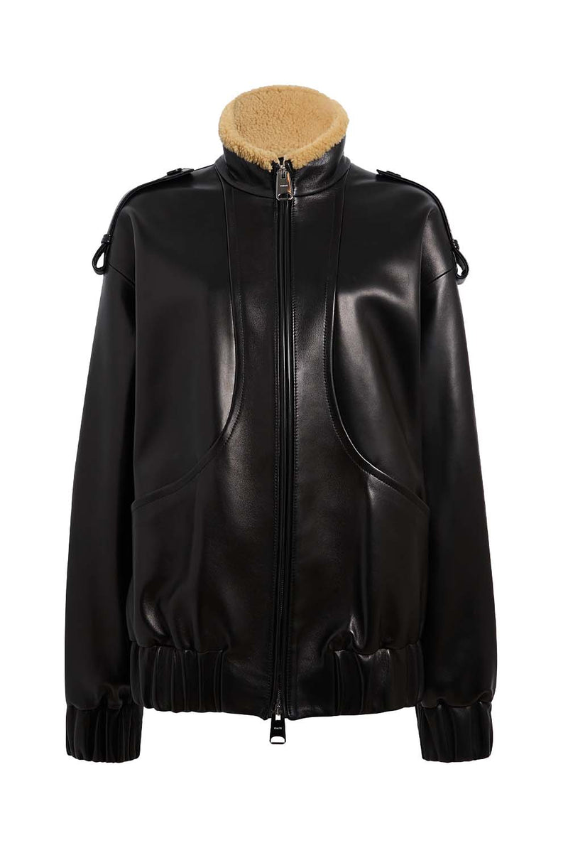 Sigi Relaxed Plongé Leather Jacket