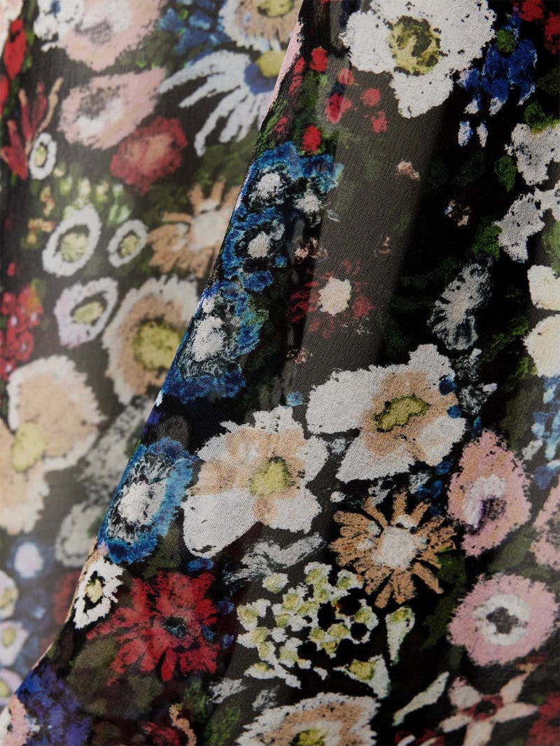 Taja Floral-print Silk-chiffon Maxi Dress