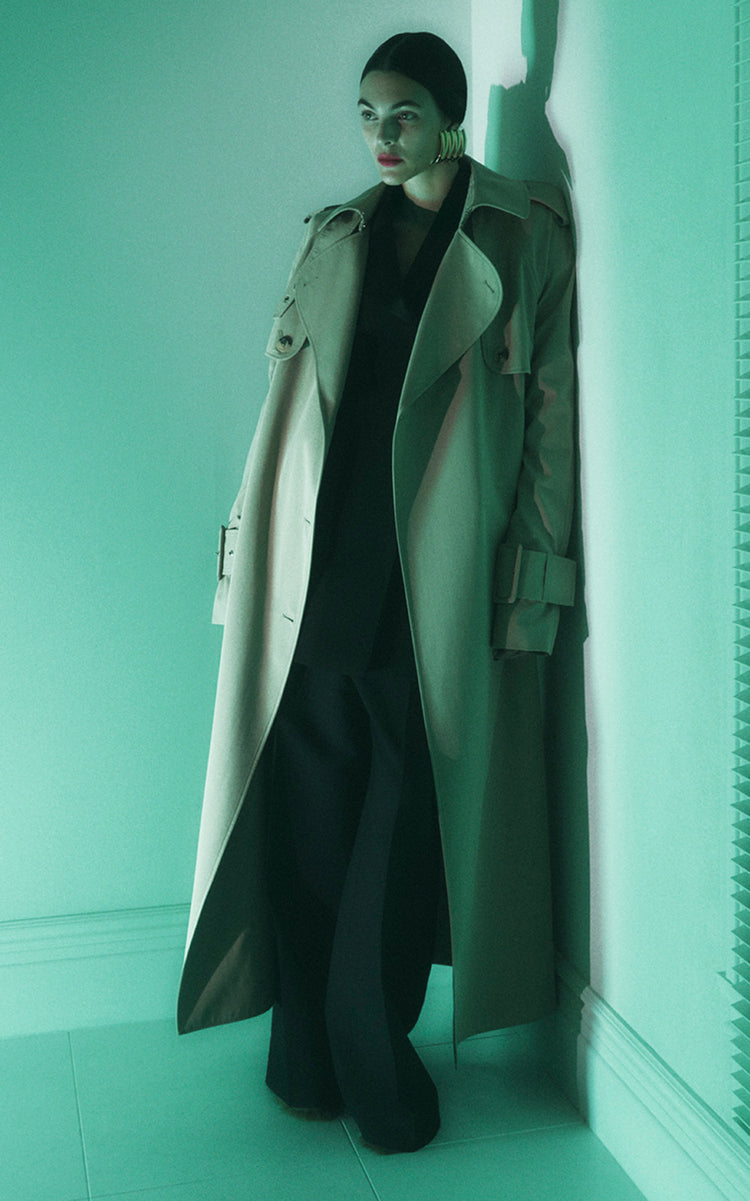 Rennie Oversized Cotton Trench Coat