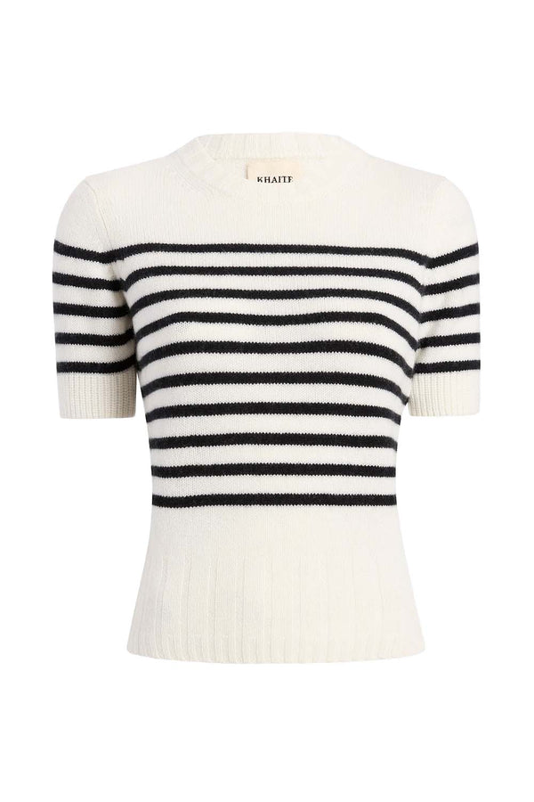 Luphia Striped Cashmere T-Shirt