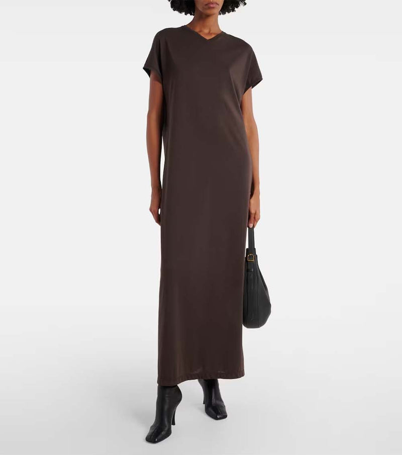 Verda Cotton-blend Jersey Maxi Dress