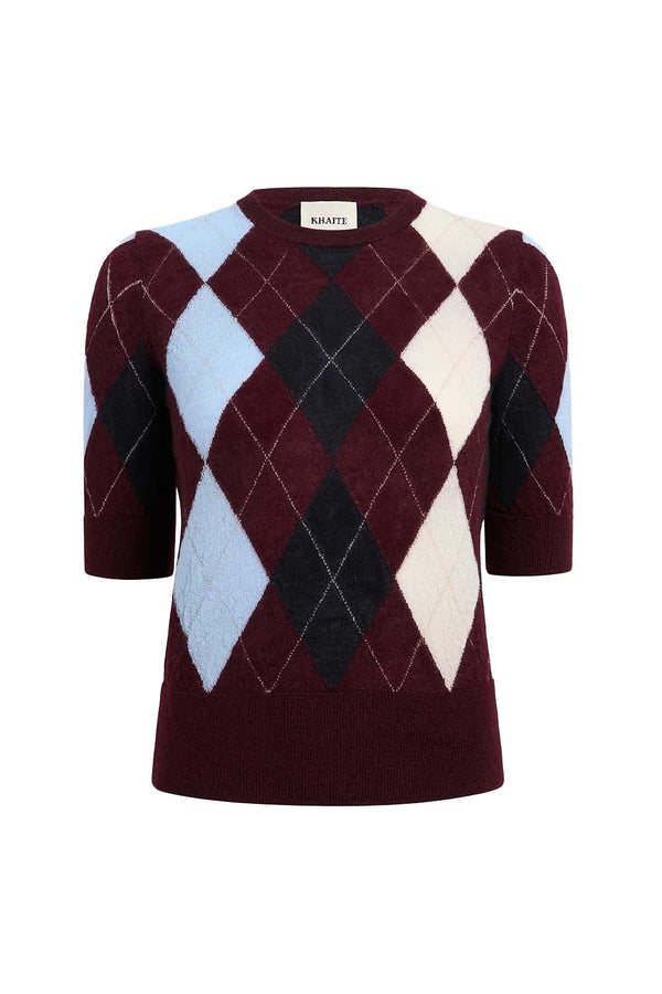 Anders Argyle-Knit Cashmere-Blend Top