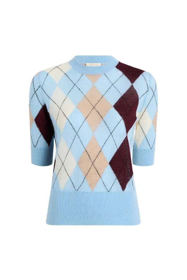 Anders Argyle-Knit Cashmere-Blend Top