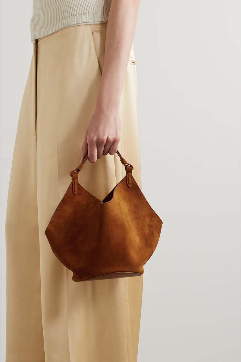 Mini Leather Lotus Bag
