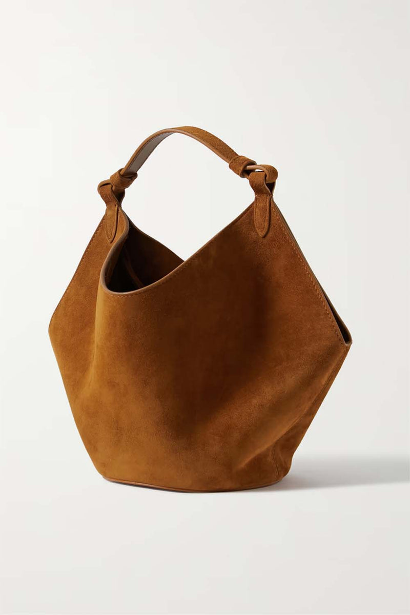 Mini Leather Lotus Bag