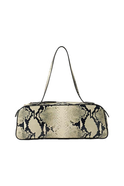 Simona Python-effect Leather Shoulder Bag