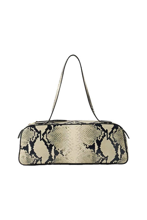 Simona Python-effect Leather Shoulder Bag