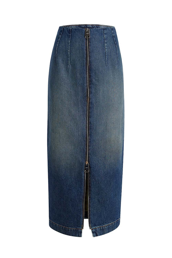 Ruly Denim Midi Skirt