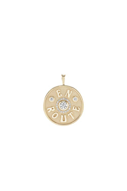 Large En Route Charm White Diamond
