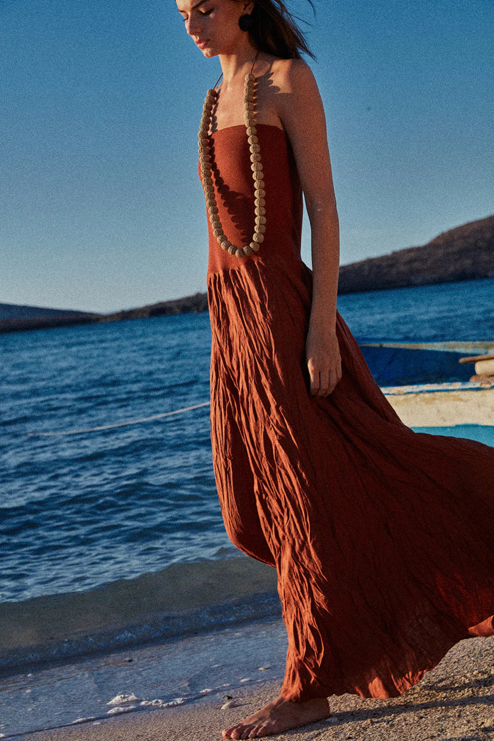 johanna ortiz the power of the sea embroidered mini dress Johanna Ortiz Power Of The Sea Mini Dress In Ecru/blue