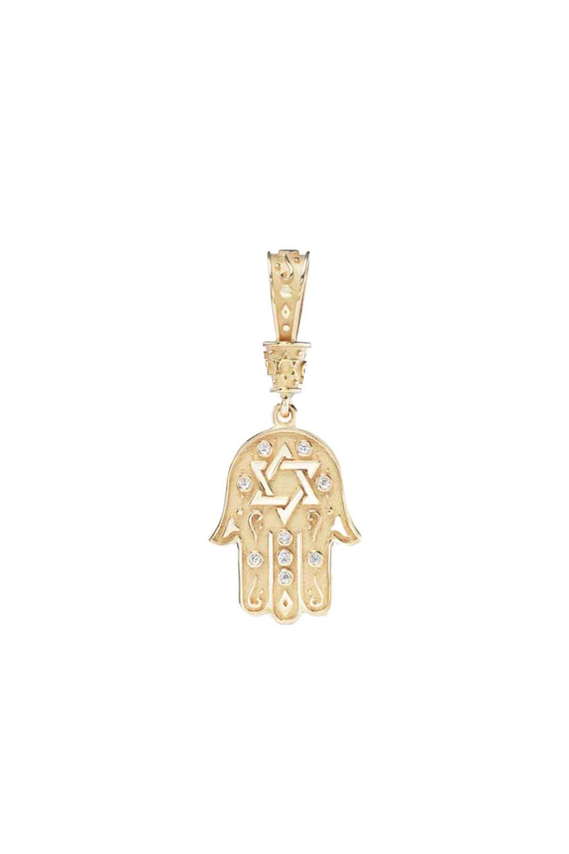 Gold Star of David Hamsa