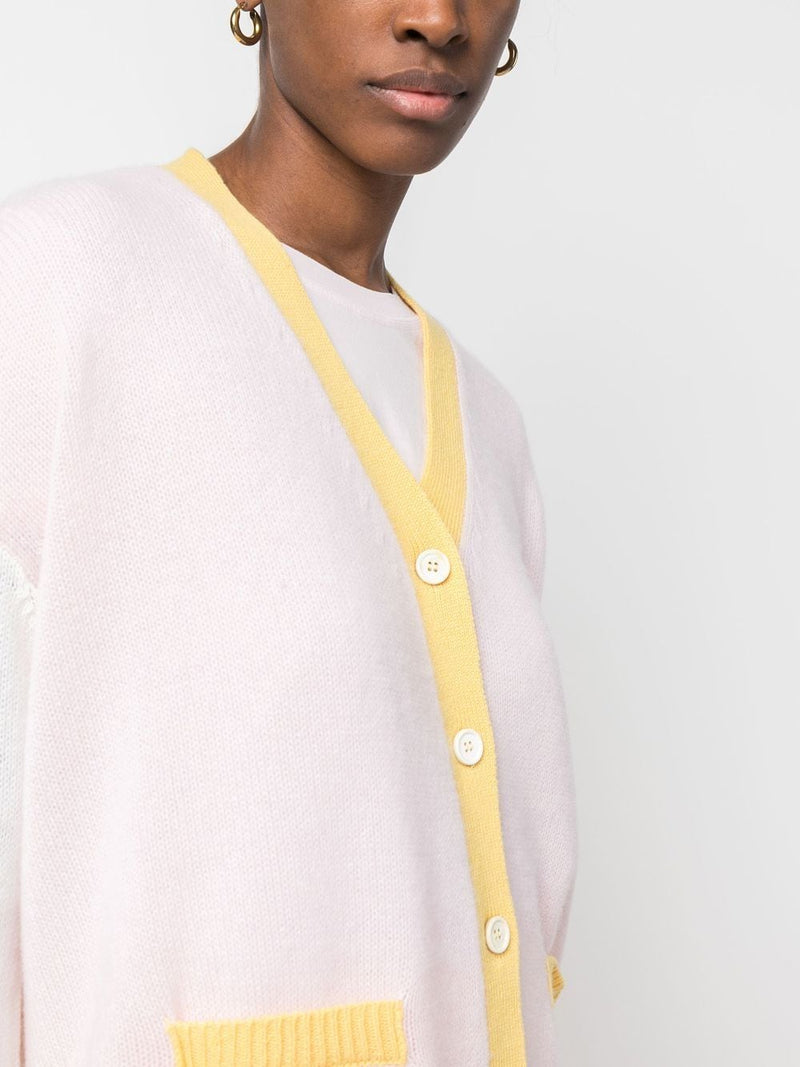 Colourblock Cashmere Cardigan