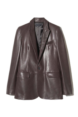 Belmonde Tailored Leather Blazer