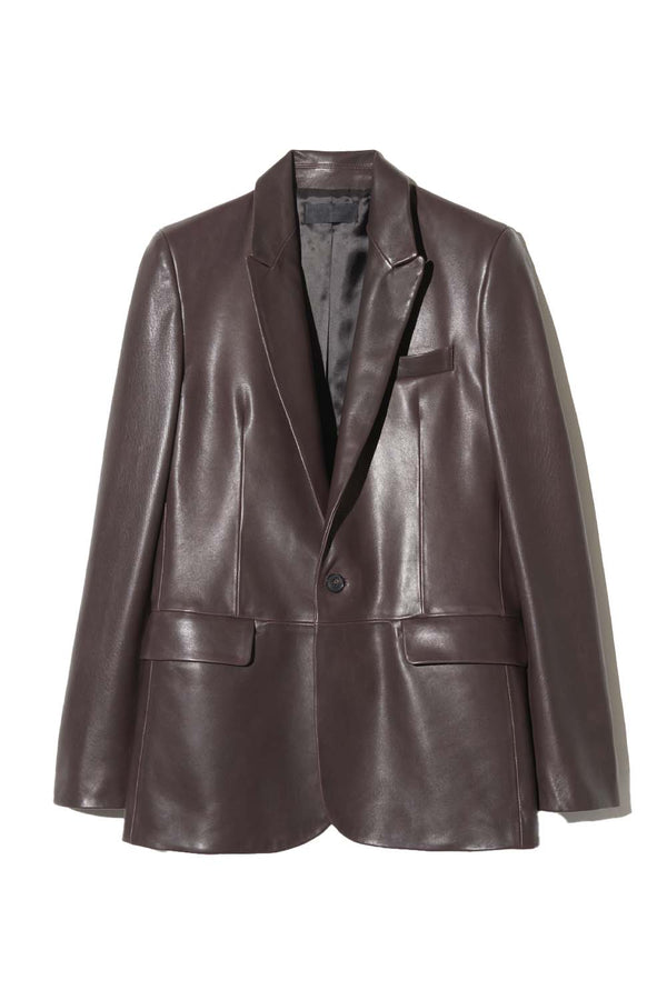 Belmonde Tailored Leather Blazer