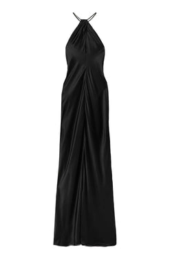 Larissa Halter-Neck Silk Gown