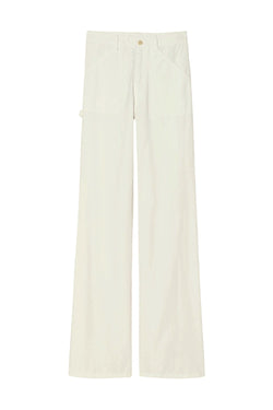 Quentin Cotton-Twill Wide-Leg Pants