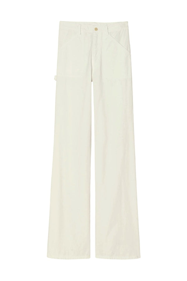 Quentin Cotton-Twill Wide-Leg Pants