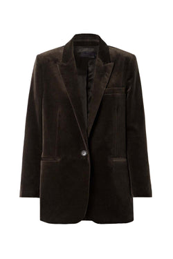 Diane Cotton-blend Velvet Blazer