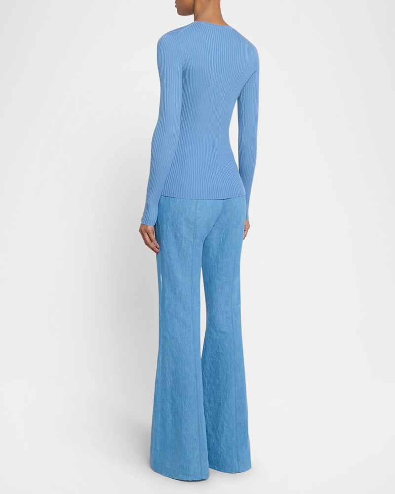 Cashmere and Silk Blend Browning Knit Top