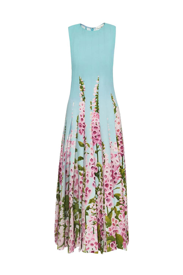 Degradé Foxglove Chiffon Inset Dress
