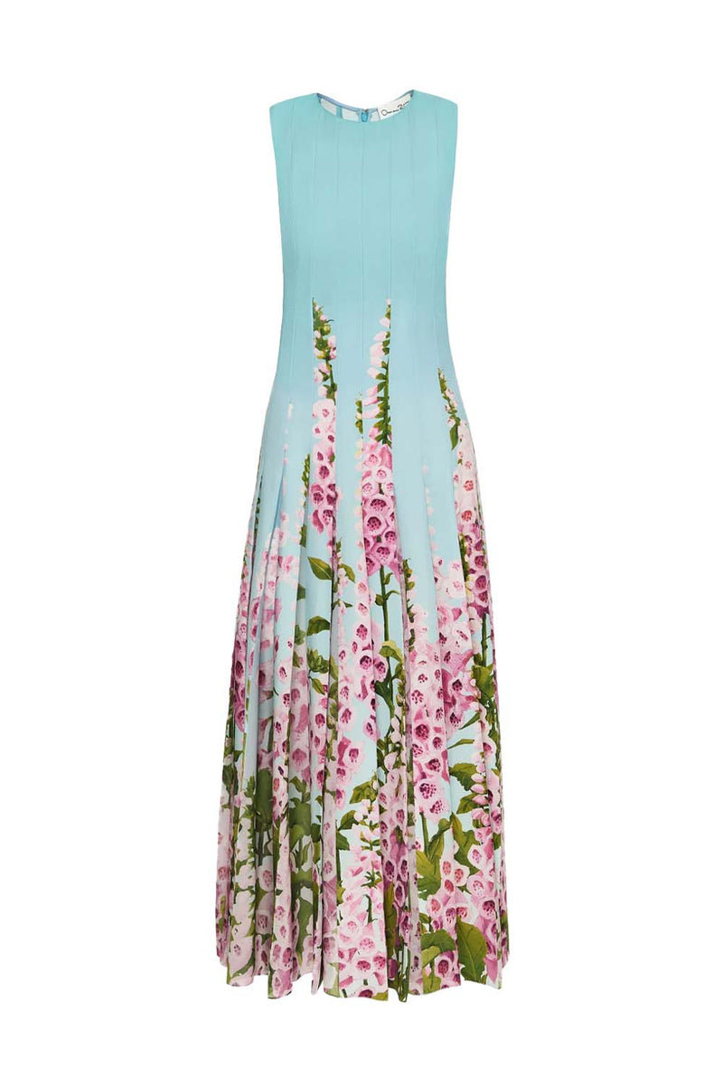 Degradé Foxglove Chiffon Inset Dress