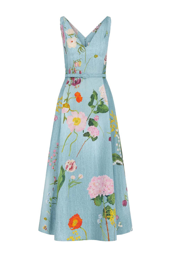 oscar de la renta blue dress with flowers Dresses & Clothing – Belinda International oscar de la renta ball gown