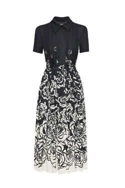 Abstract Rose Degarde Dress