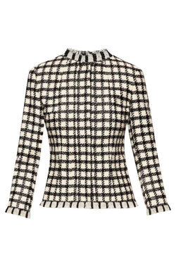Lurex Tweed Check Jacket