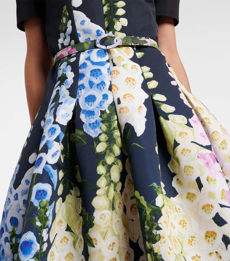 Short Sleeve Foxgloves Degrade Dress