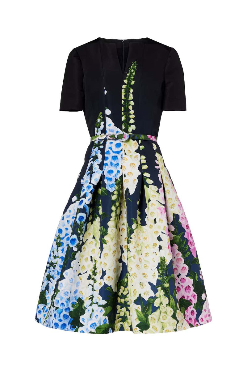 Short Sleeve Foxgloves Degrade Dress