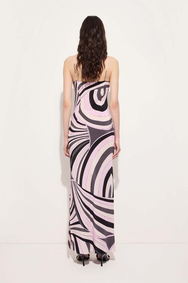 Iride Print Silk Crêpe de Chine Slip Dress