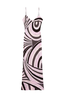 Iride Print Silk Crêpe de Chine Slip Dress